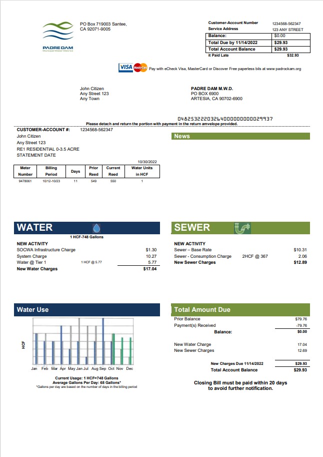  Minol USA business utility bill 